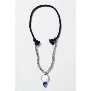 Anthropologie Cacholong Geo Pendant